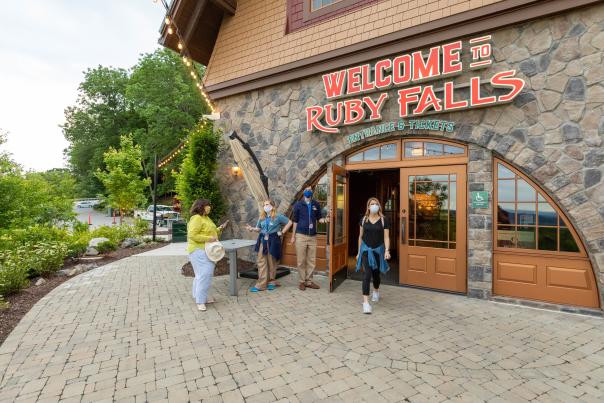 Ruby Falls_Guests with Masks