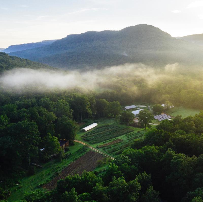 Sequatchie Cove Farm Aerial