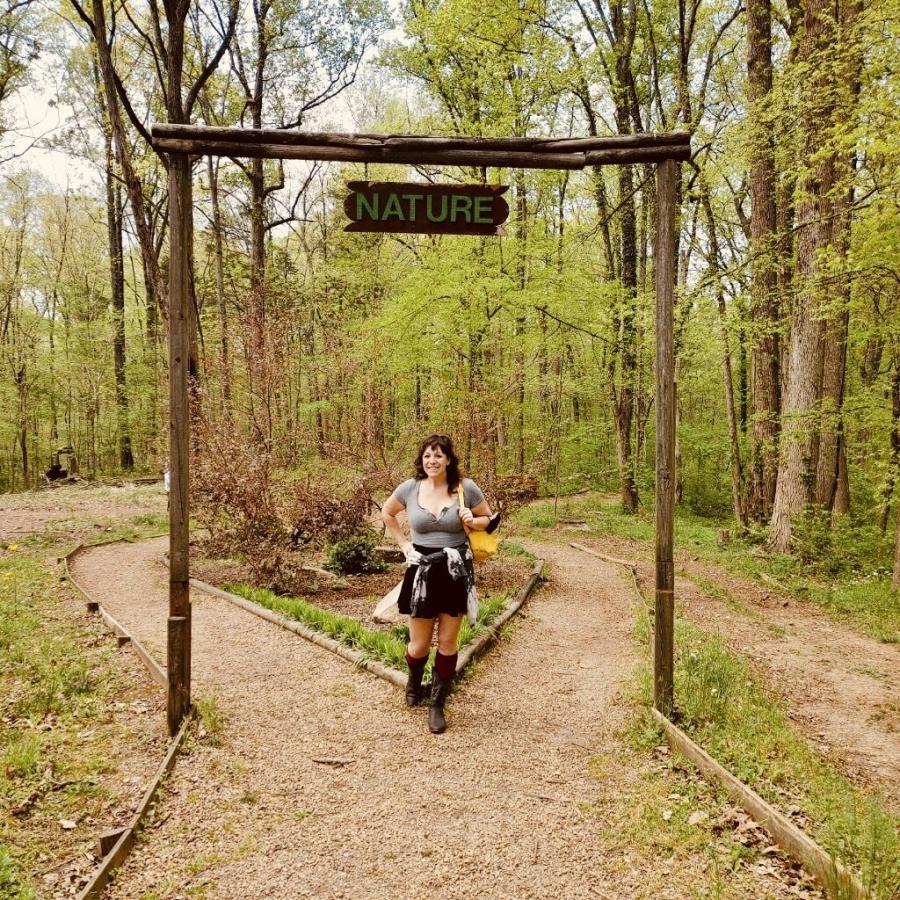 Laura Looking radiant with Nature