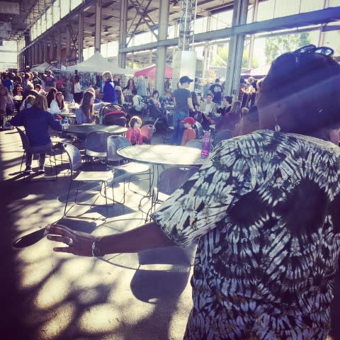 Local Artist Timithea sings at pavillion