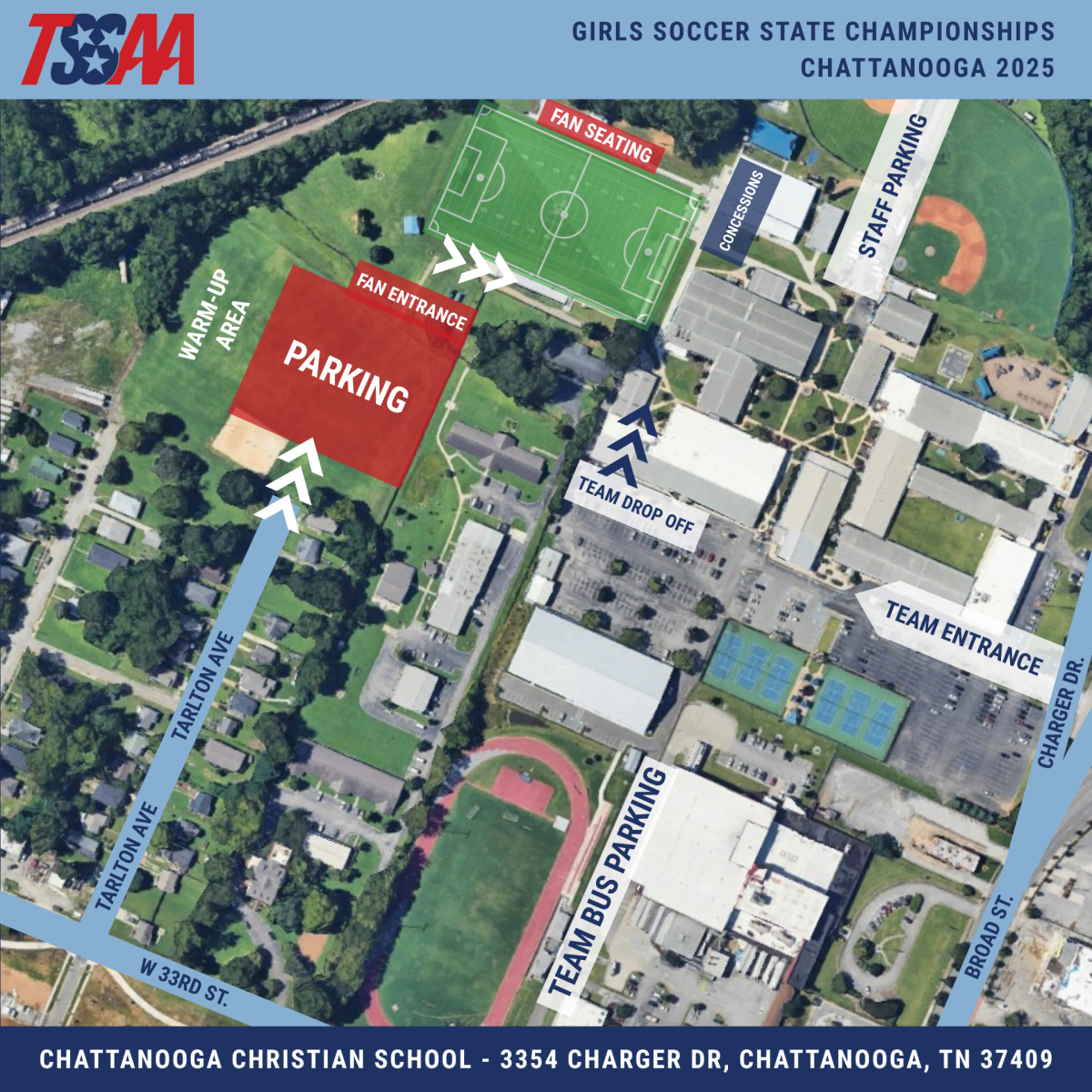 CCS Girls Soccer Map