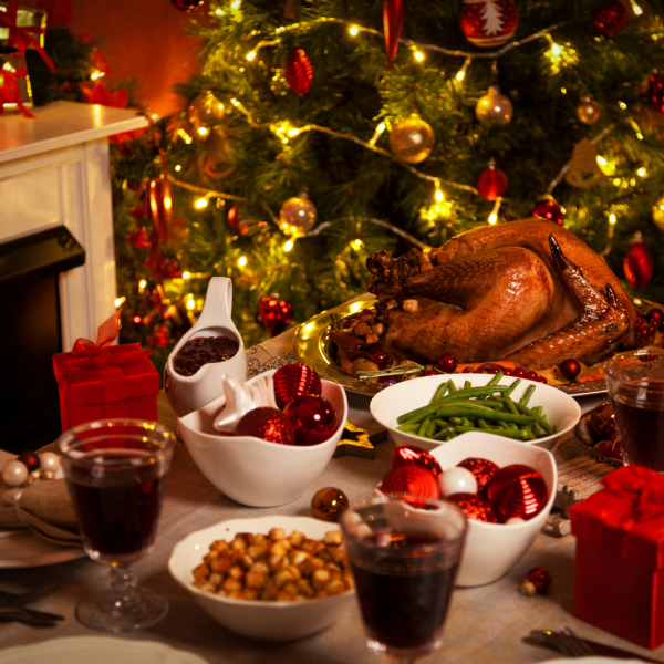 Christmas Dinner Stock Image